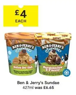 SuperValu Ben & Jerry's Sundae offer