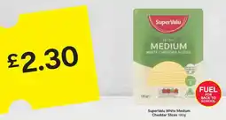 SuperValu SuperValu White Medium Cheddar Slices 180g offer