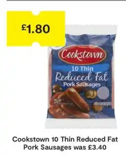 SuperValu Cookstown 10 Thin Reduced Fat Pork Sausages offer