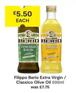 SuperValu Filippo Berio Extra Virgin / Classico Olive Oil offer