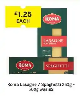 SuperValu Roma Lasagne / Spaghetti offer