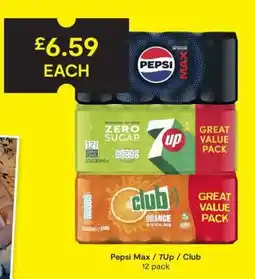 SuperValu Pepsi Max / 7UP / Club offer
