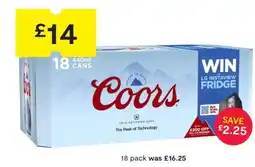 SuperValu Coors 18 pack offer