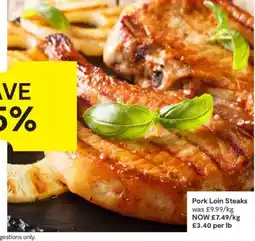 SuperValu Pork Loin Steaks offer