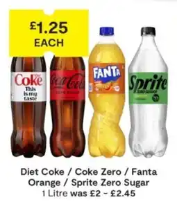 SuperValu Diet Coke / Coke Zero / Fanta Orange / Sprite Zero Sugar offer