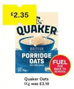 SuperValu Quaker porridge oats offer