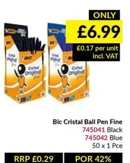 Musgrave MarketPlace Bic Cristal Ball Pen Fine offer