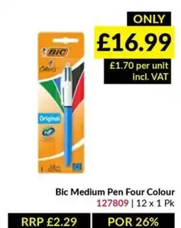 Musgrave MarketPlace Bic Medium Pen Four Colour offer