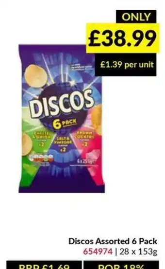Discos assorted 6 pack