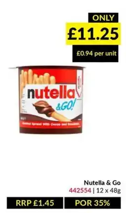 Musgrave MarketPlace Nutella & Go offer
