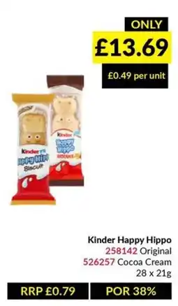 Musgrave MarketPlace Kinder Happy Hippo offer