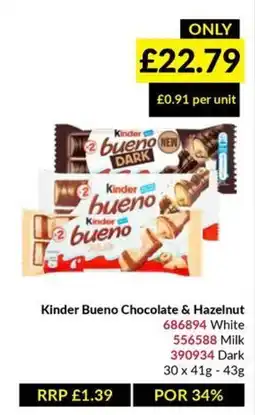 Musgrave MarketPlace Kinder Bueno chocolate & hazelnut offer