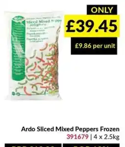 Musgrave MarketPlace Ardo Sliced Mixed Peppers Frozen offer