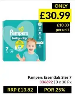 Musgrave MarketPlace Pampers essentials Size 7 offer