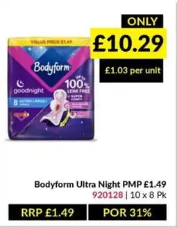 Musgrave MarketPlace Bodyform Ultra Night offer