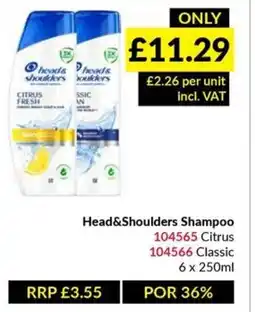 Musgrave MarketPlace Head&Shoulders Shampoo offer