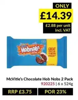 Musgrave MarketPlace McVitie's Chocolate Hob Nobs 2 Pack offer