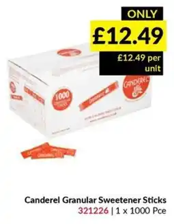 Musgrave MarketPlace Canderel granular sweetener sticks offer