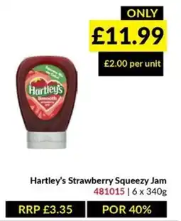 Musgrave MarketPlace Hartley's strawberry squeeze jam offer