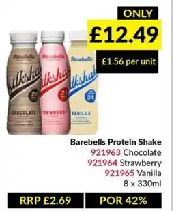 Musgrave MarketPlace Barebells protein shake offer