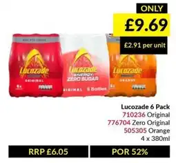 Musgrave MarketPlace Lucozade 6 Pack offer