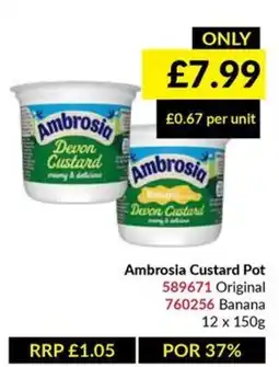 Musgrave MarketPlace Ambrosia custard pot offer
