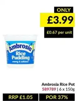 Musgrave MarketPlace Ambrosia rice pudding offer