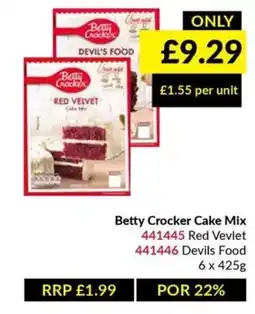 Musgrave MarketPlace Betty Crocker cake mix offer