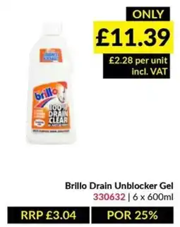 Musgrave MarketPlace Brillo drain unblocker gel offer