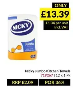 Musgrave MarketPlace Nicky jumbo kitchen towels offer