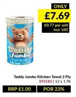 Musgrave MarketPlace Teddy Jumbo Kitchen Towel offer