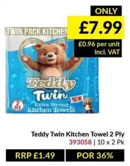 Musgrave MarketPlace Teddy Twin Kitchen Towel offer