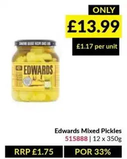 Musgrave MarketPlace Edwards mixed pickles offer