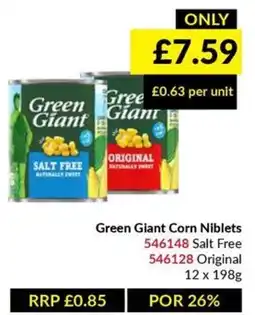 Musgrave MarketPlace Green Giant corn niblets offer