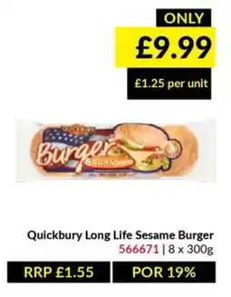 Musgrave MarketPlace Quickbury long life sesame burger offer
