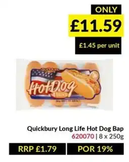 Musgrave MarketPlace Quickbury long life hot dog bap offer