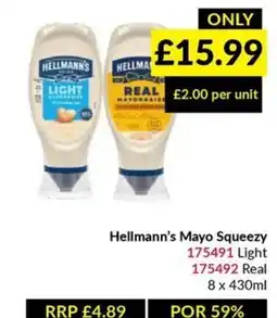 Musgrave MarketPlace Hellmann's Mayo Squeezy offer