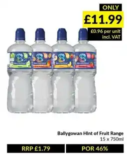 Musgrave MarketPlace Ballygowan Hint of Fruit Range offer