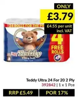 Musgrave MarketPlace Teddy ultra soft toilet tissue offer