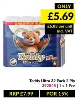 Musgrave MarketPlace Teddy ultra soft toilet tissue offer
