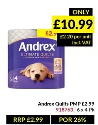Musgrave MarketPlace Andrex Quilts offer