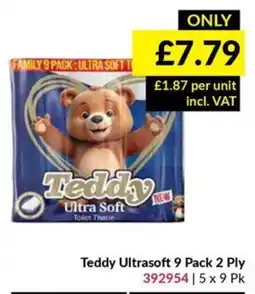 Musgrave MarketPlace Teddy Ultrasoft Toilet Tissue offer