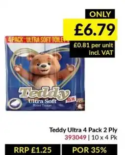 Musgrave MarketPlace Teddy ultra soft toilet tissue offer