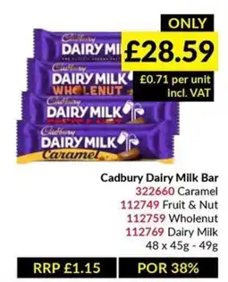 Musgrave MarketPlace Cadbury dairy milk bar offer