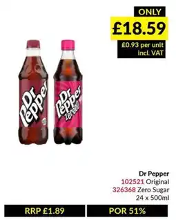Musgrave MarketPlace Dr Pepper Original offer