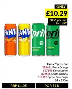 Musgrave MarketPlace Fanta / Sprite Can offer