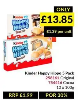 Musgrave MarketPlace Kinder Happy Hippo Biscuit offer