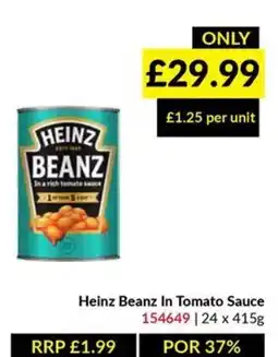 Musgrave MarketPlace Heinz Beanz In Tomato Sauce offer