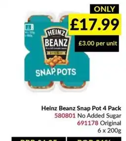 Musgrave MarketPlace Heinz Beanz Snap Pots offer