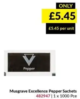 Musgrave MarketPlace Musgrave excellence pepper sachets offer